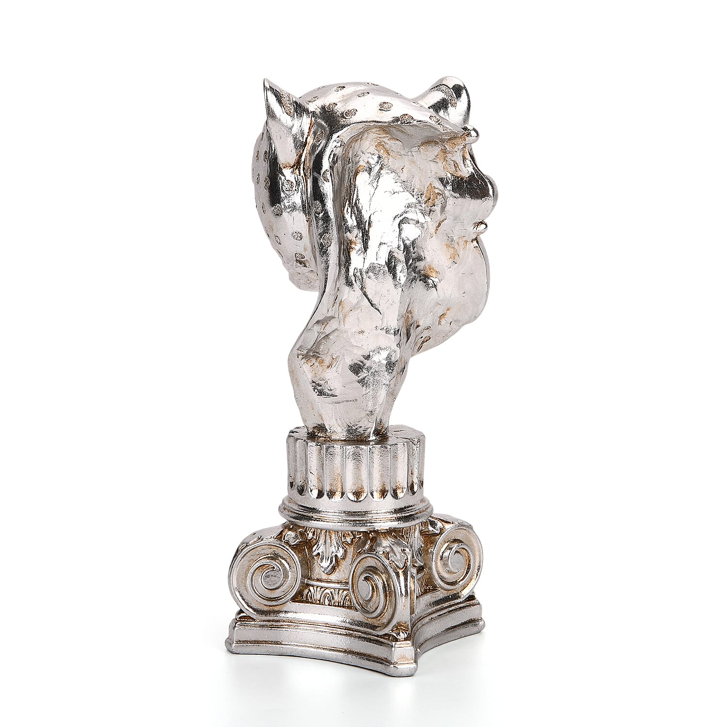 Bliss - Beyond Hand Crafted Silver Foil Panther Head (12 x 10 x 26 cm)