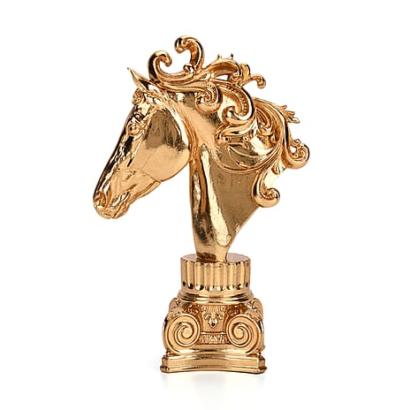 Bliss - Beyond Gold Foil Horse Head (20 x 29 x 9 cm) - Gold