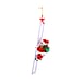 Animated Overturning Santa with Parachute Christmas Decoration (18 cm) - Red & White