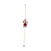 Animated Overturning Santa with Parachute Christmas Decoration (18 cm) - Red & White
