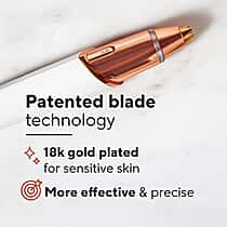 Finishing Touch Flawless Brows Hair Remover with Compact Mirror - White