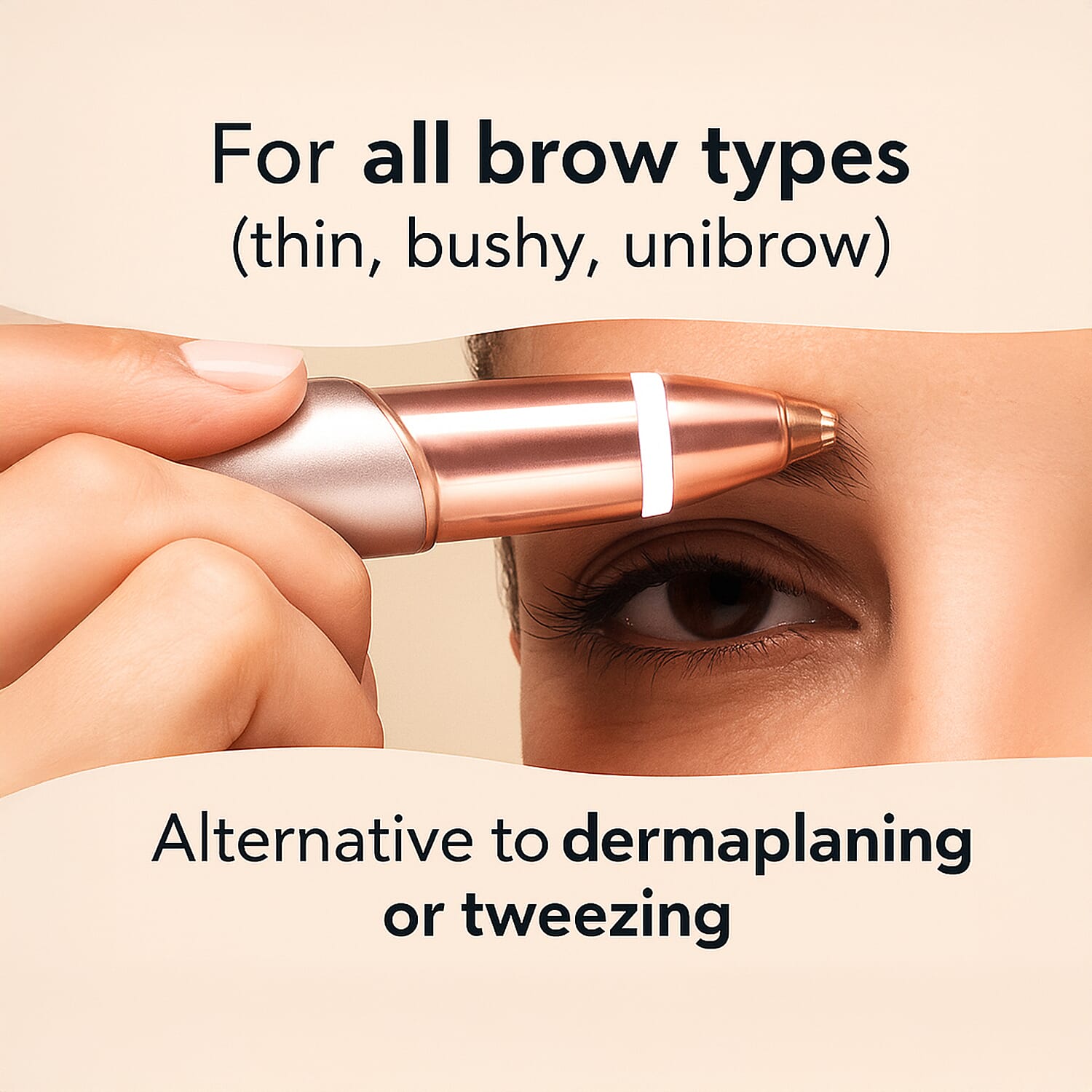 Finishing Touch Flawless Brows Hair Remover With Compact Mirror - White