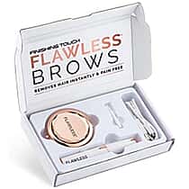 Finishing Touch Flawless Brows Hair Remover With Compact Mirror - Rose Gold
