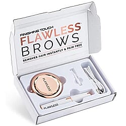 Finishing Touch Flawless Brows Hair Remover With Compact Mirror - Rose Gold