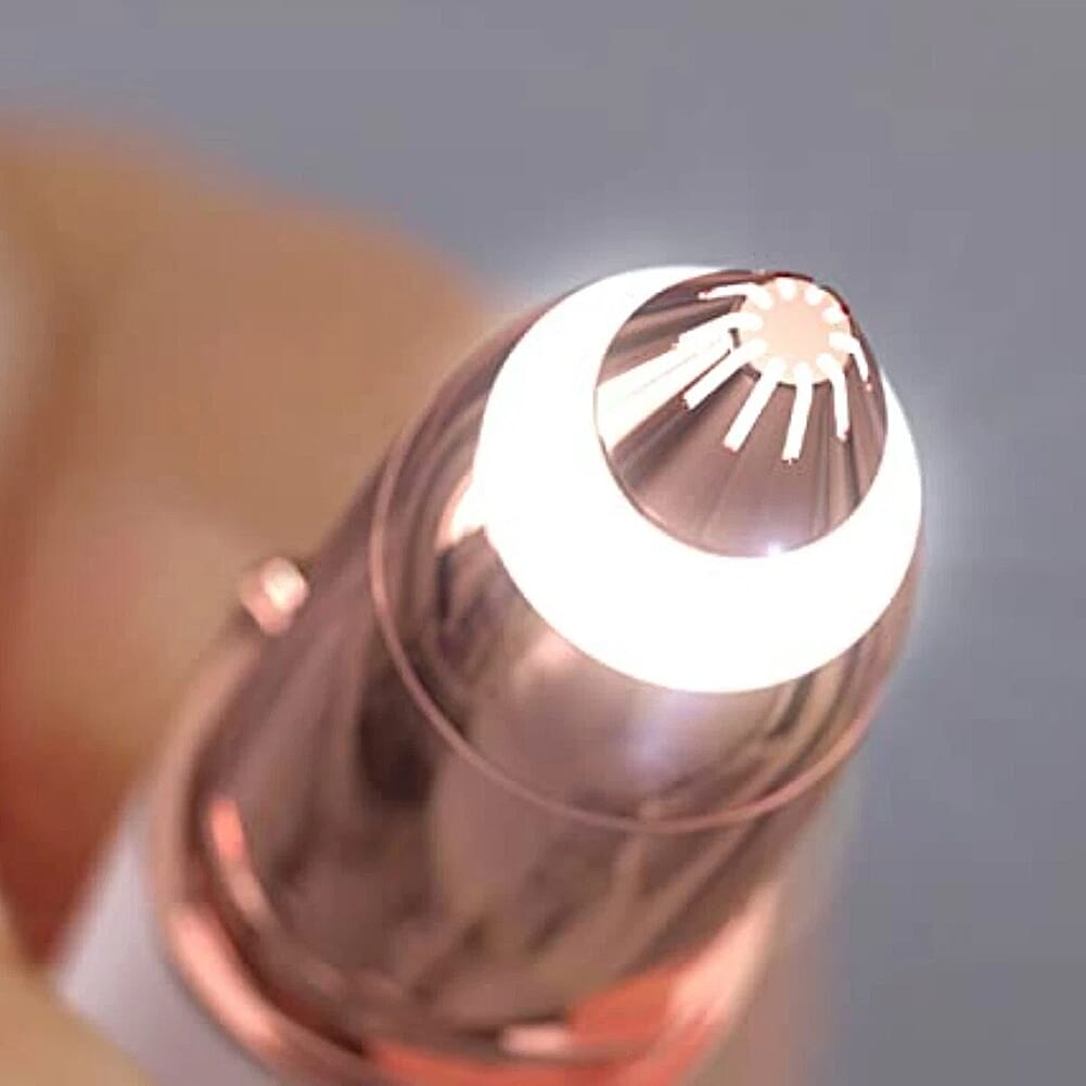 Finishing Touch Flawless Brows Hair Remover With Compact Mirror - Rose Gold