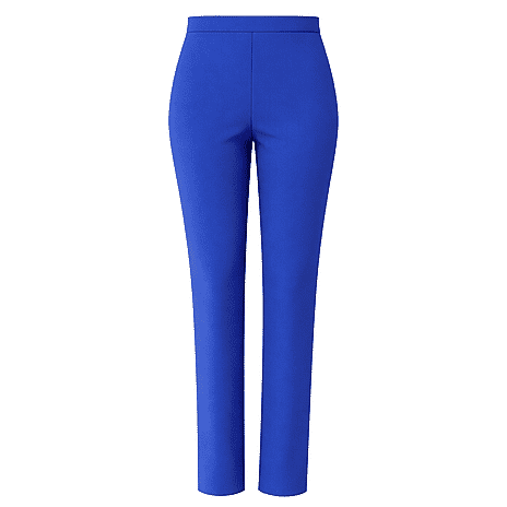 Classic Jean Style Stretch Trousers With 27 Inch Leg (Size 22) - Royal Blue