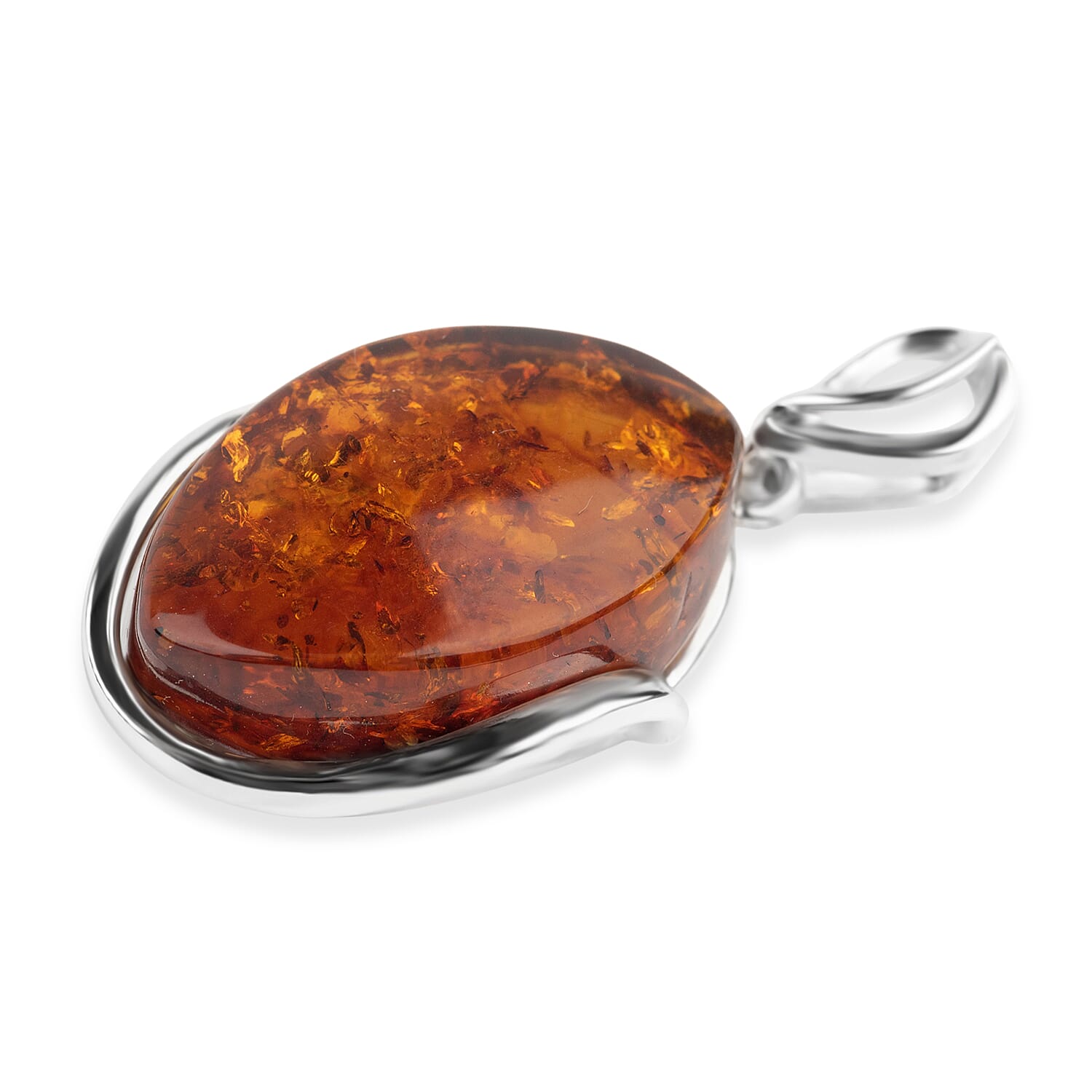 Tucson Find - Amber Pendant in Sterling Silver 24.50 Ct.