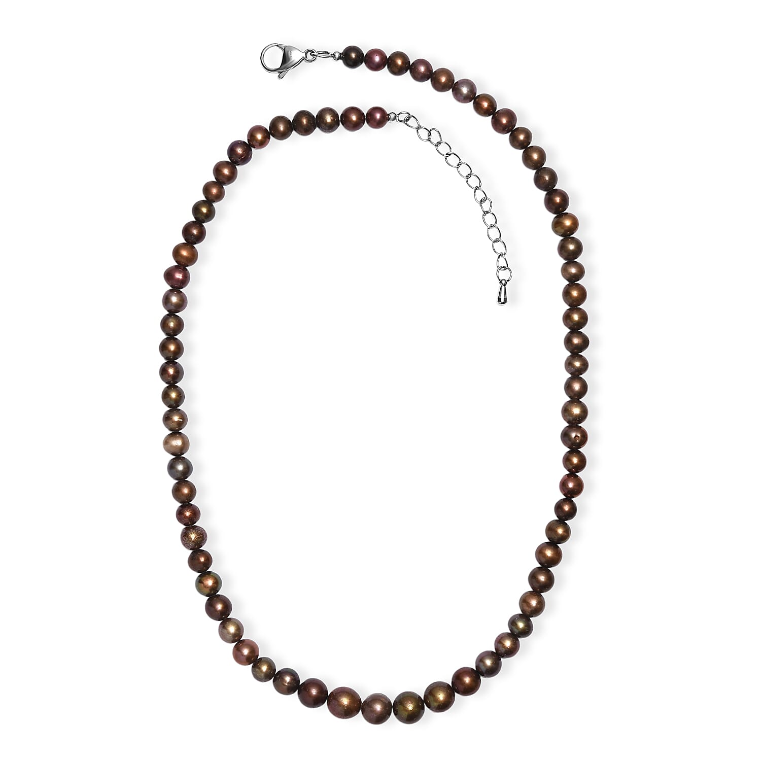One Time Deal- Chocolate Pearl Necklace (Size - 18).