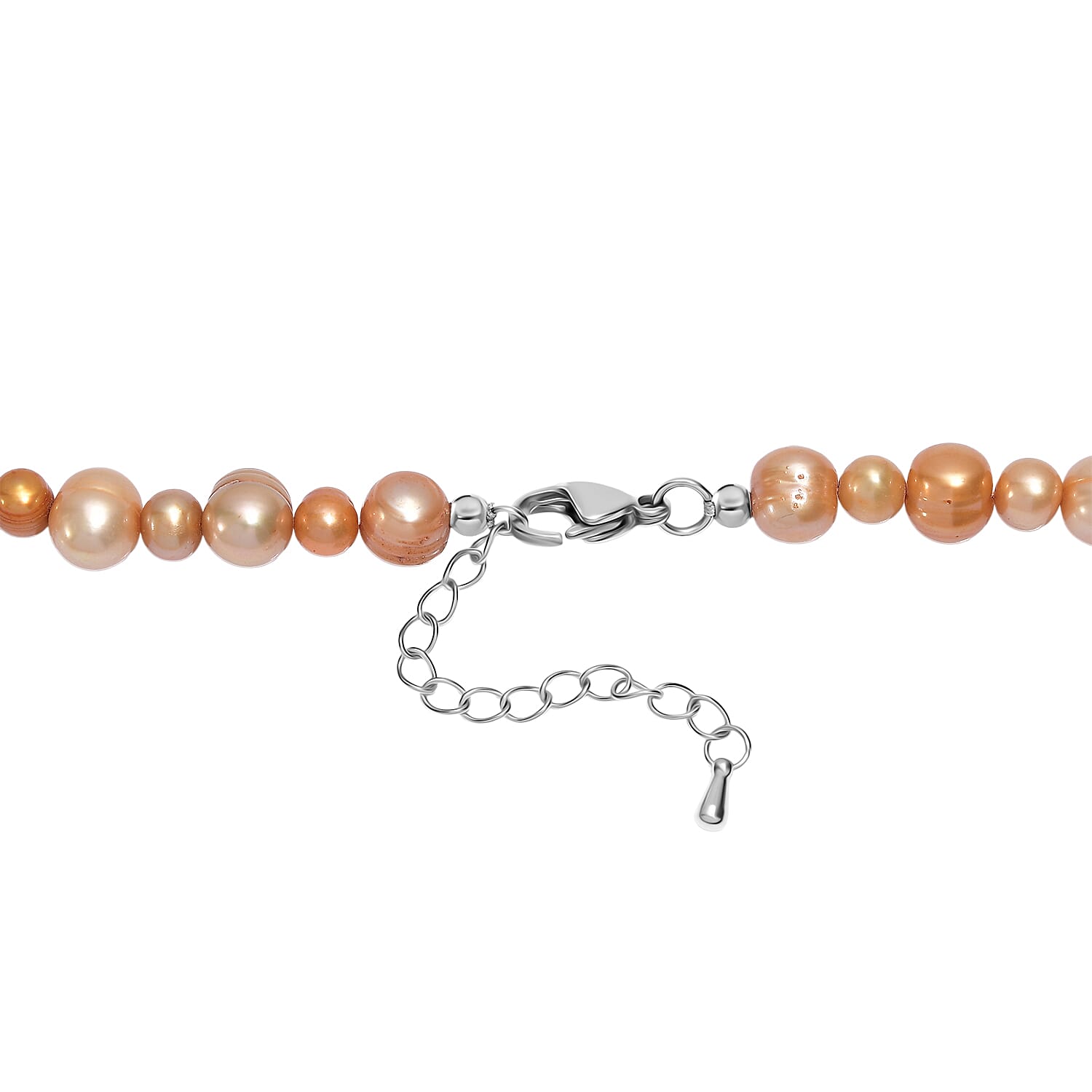 Golden Dyed Pearl Necklace (Size - 18) 225.00 Ct.