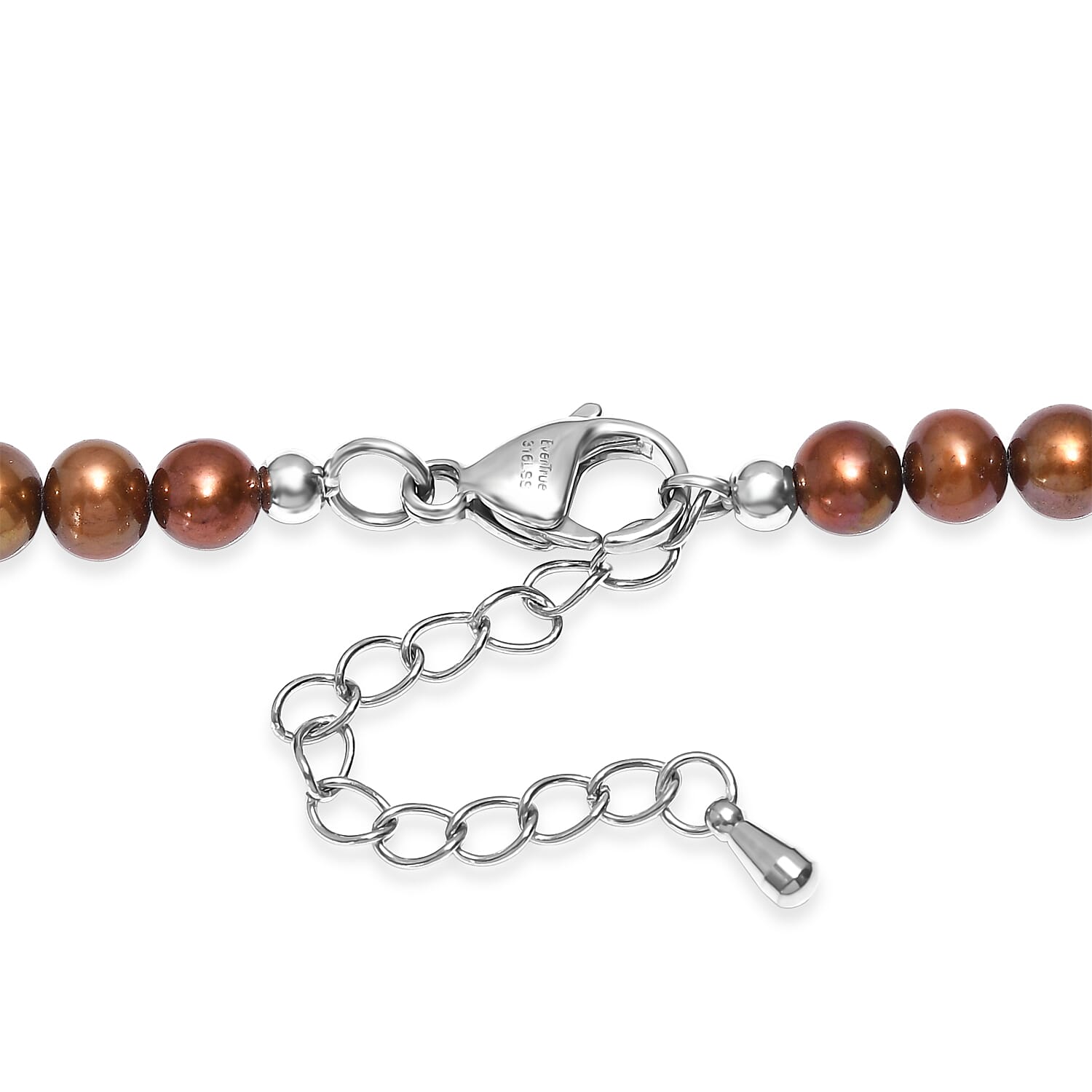 EverTrue - Brown Enhance Pearl & Green Enhance Pearl Beads Necklace (Size - 18-2 Ext) 145.00 Ct.