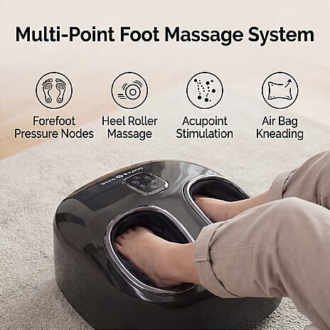 Bliss - Beyond Foot Therapy with 55 Degree C Heat Therapy, 2 Massage Modes, 3 Intensity Levels - Black