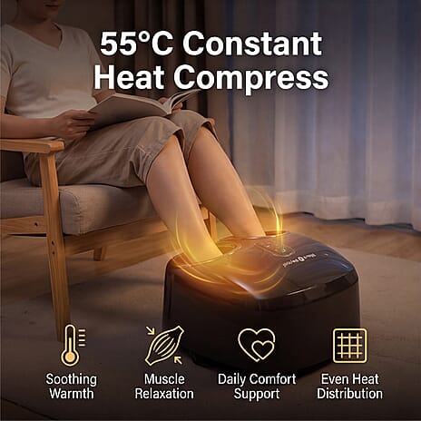 Bliss - Beyond Foot Therapy with 55 Degree C Heat Therapy, 2 Massage Modes, 3 Intensity Levels - Black