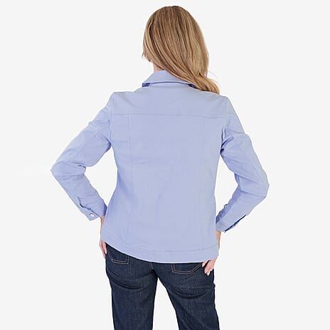 Classics Bengaline Style Stretch Jacket (Size 12) - Denim