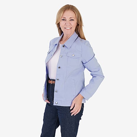 Classics Bengaline Style Stretch Jacket (Size 14) - Spring Lilac