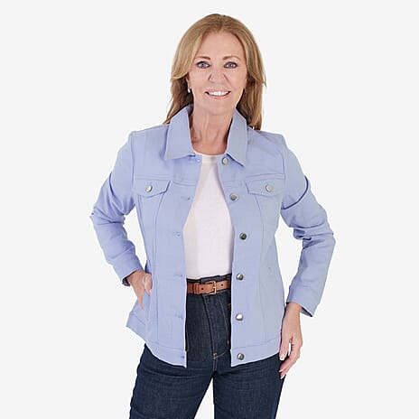 Classics Bengaline Style Stretch Jacket (Size 16) - Spring Lilac