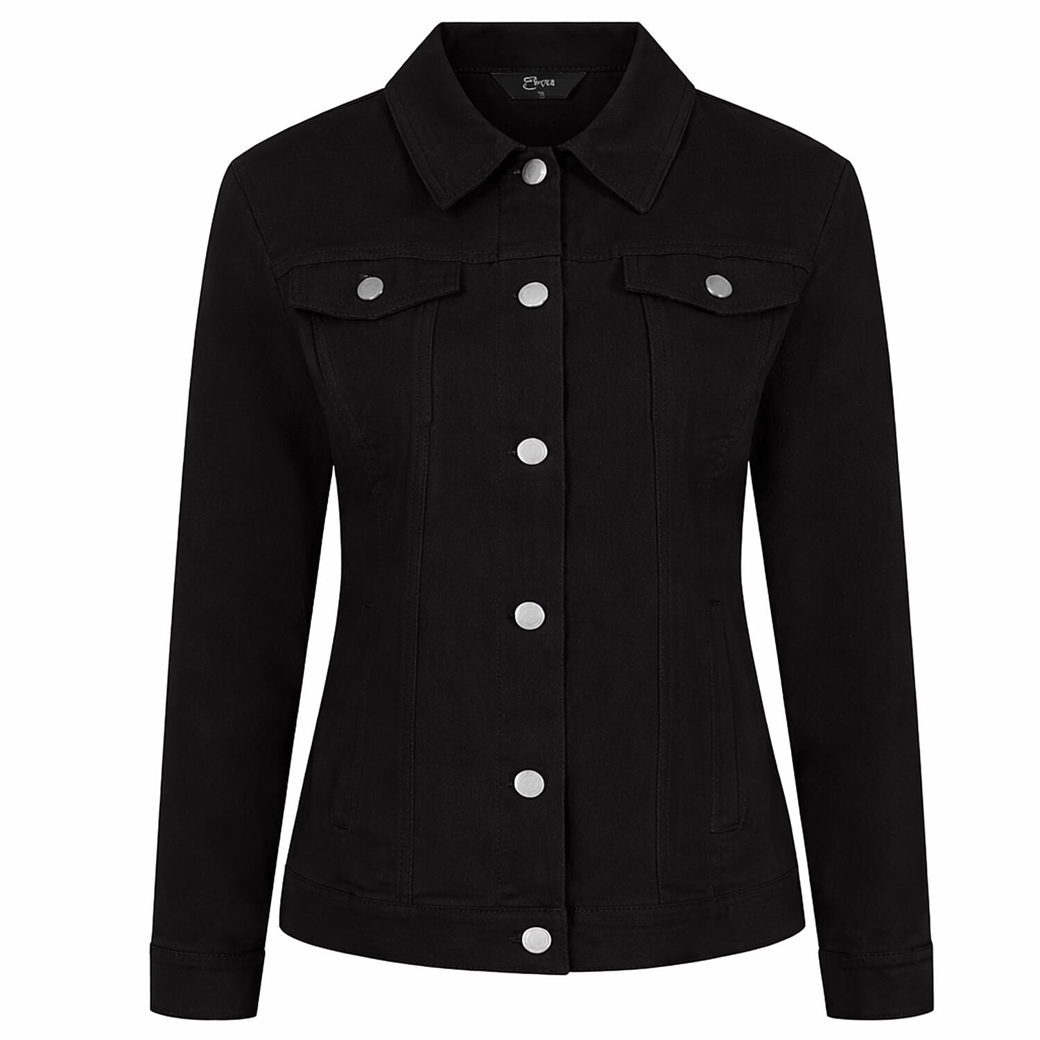 Classic-BENGALINE-Woven-Jacket-Size-10-Black