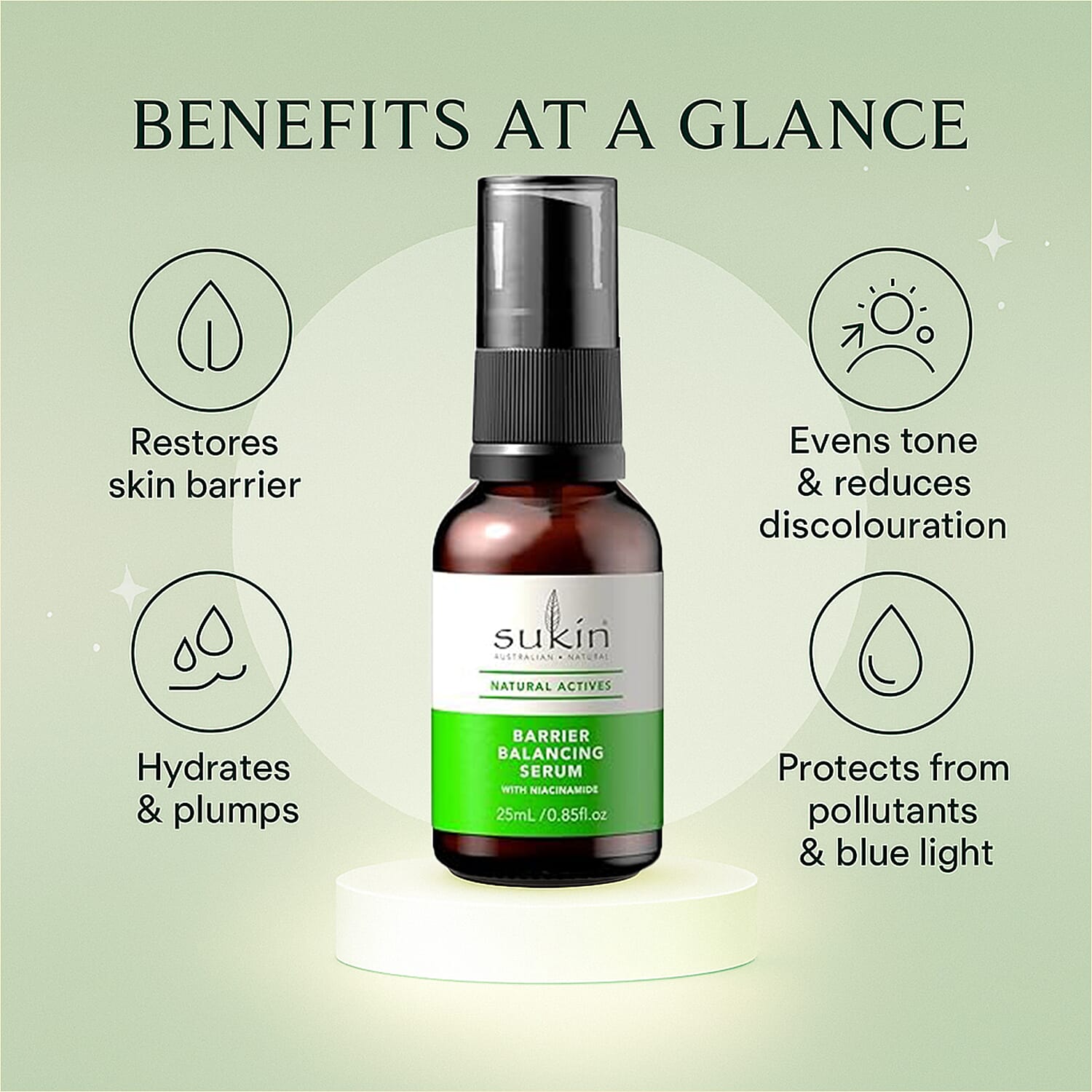 Sukin Natural Actives Barrier Balancing Serum - 25ml