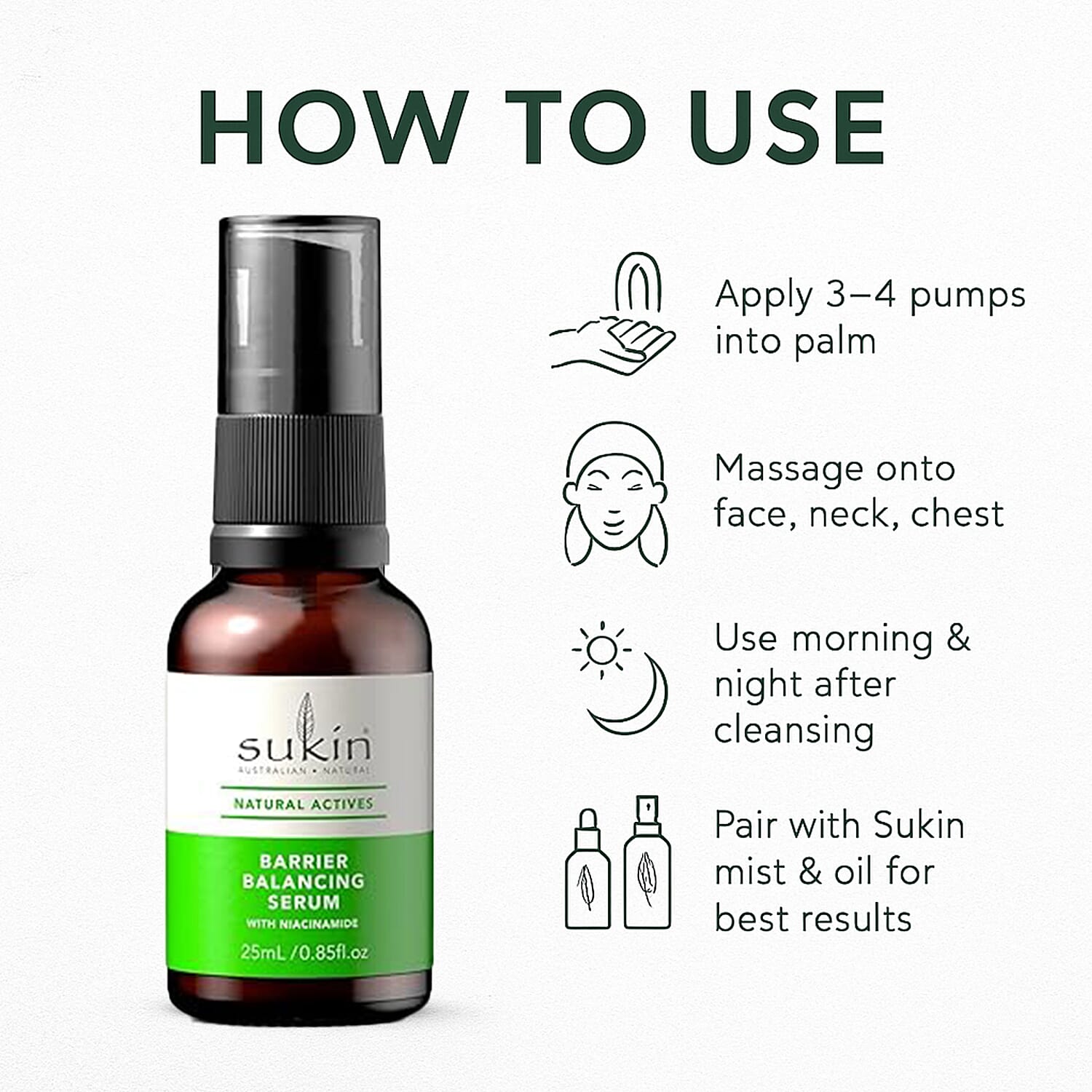 Sukin Natural Actives Barrier Balancing Serum - 25ml