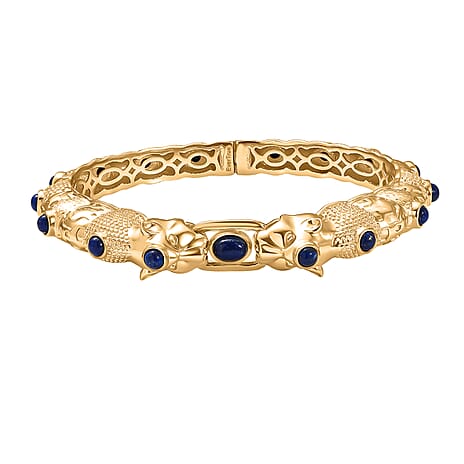 Designer Inspired - Lapis Lazuli Bangle 7.5 Inch