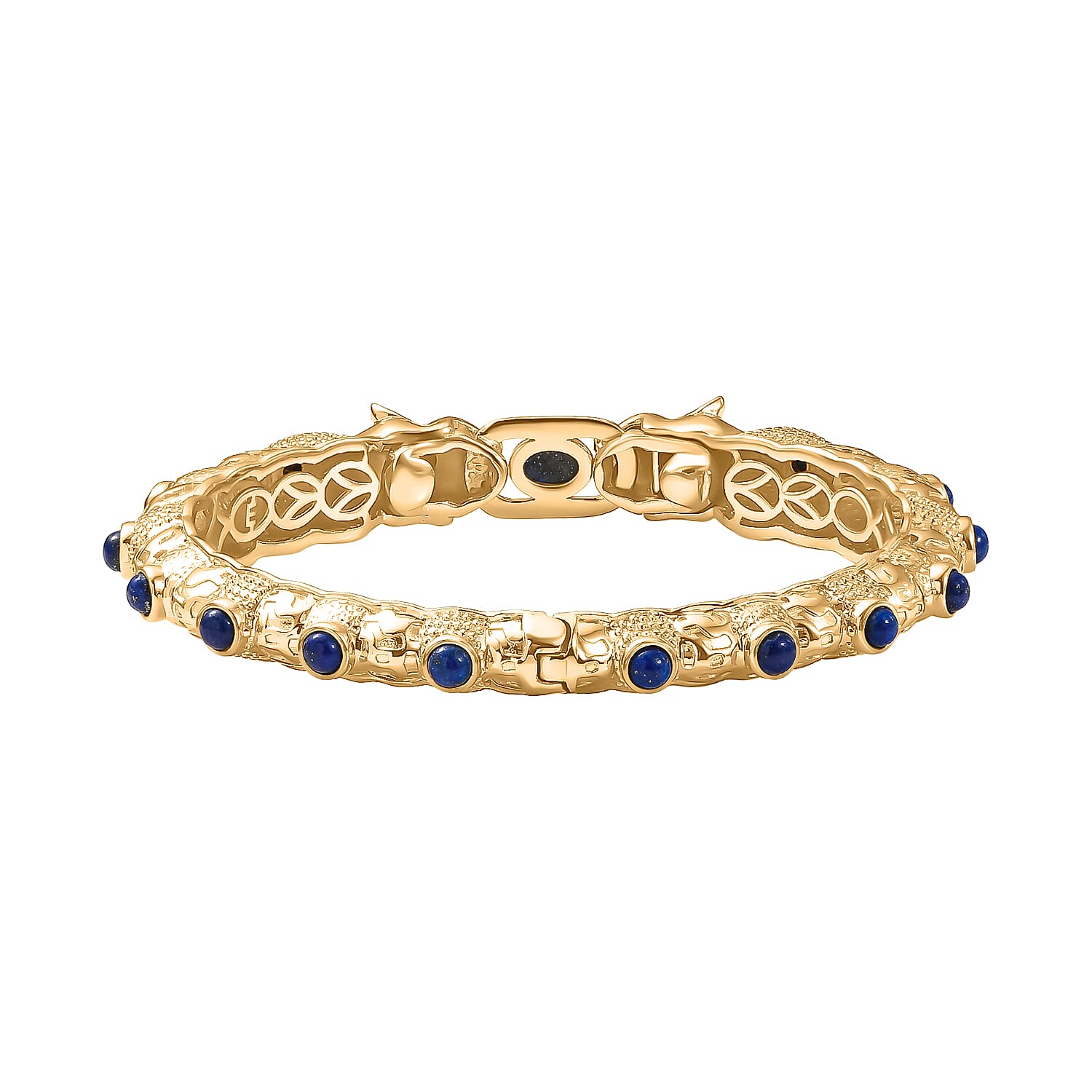 Designer Inspired - Lapis Lazuli Bangle 7.5 Inch
