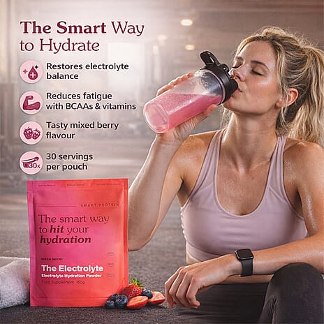 YOUR WELLBEING -- Electrolyte Powder - Smart Protein Mixed Berry Electrolytes Food Supplement - 150g