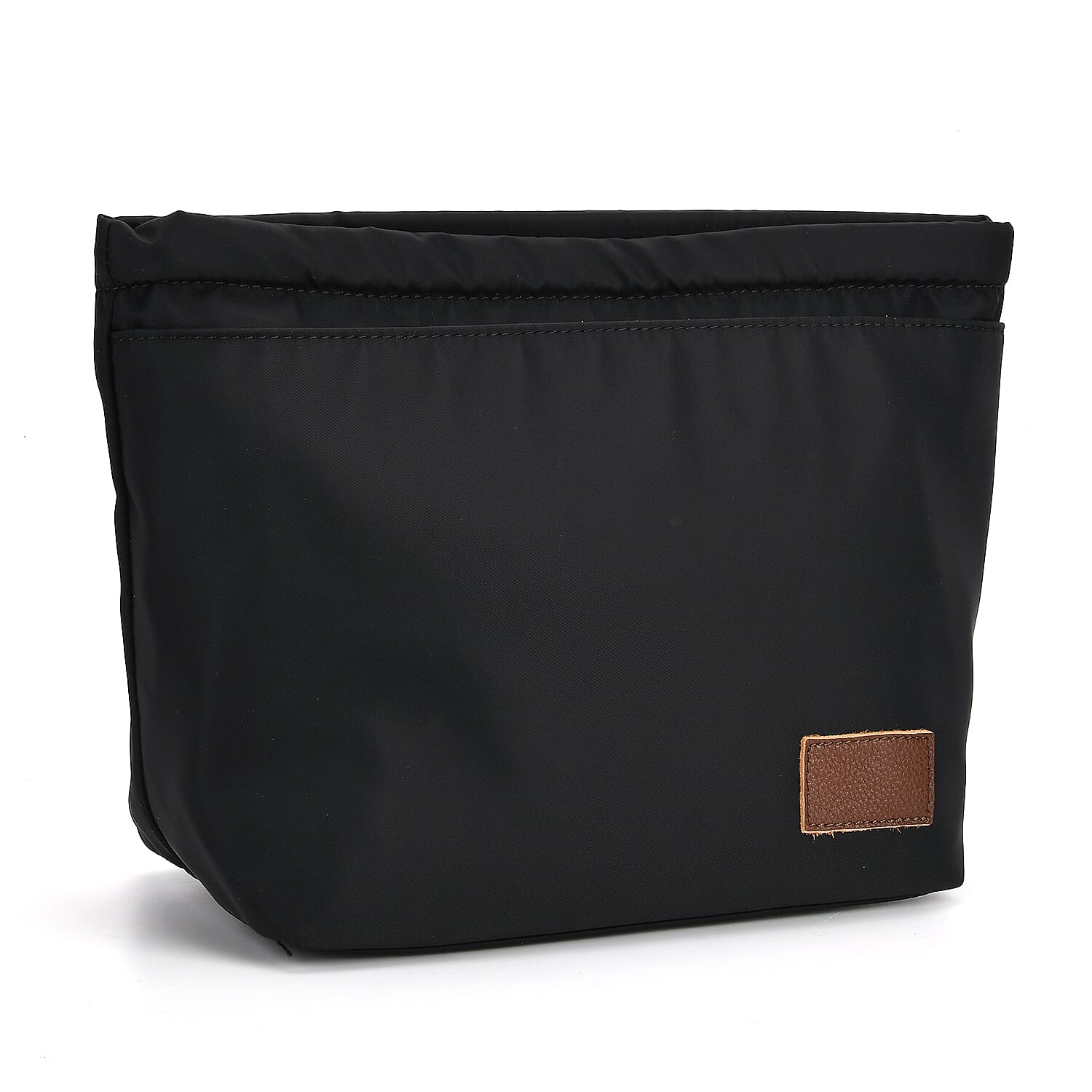 2-in-1 Genuine Leather Tote Bag - Pouch - Brown