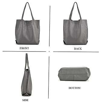 https://tjcuk.sirv.com/Products/82/2/8222342/Leather-Patterned-Tote-Bag-Size-35x14x35-cm-Light-Grey_8222342_3.jpg?w=342&h=342