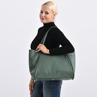 https://tjcuk.sirv.com/Products/82/2/8222360/Leather-Patterned-Tote-Bag-Size-18x7x11-cm-Green_8222360_2.jpg?w=342&h=342