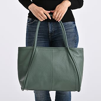 https://tjcuk.sirv.com/Products/82/2/8222360/Leather-Patterned-Tote-Bag-Size-18x7x11-cm-Green_8222360_3.jpg?w=342&h=342