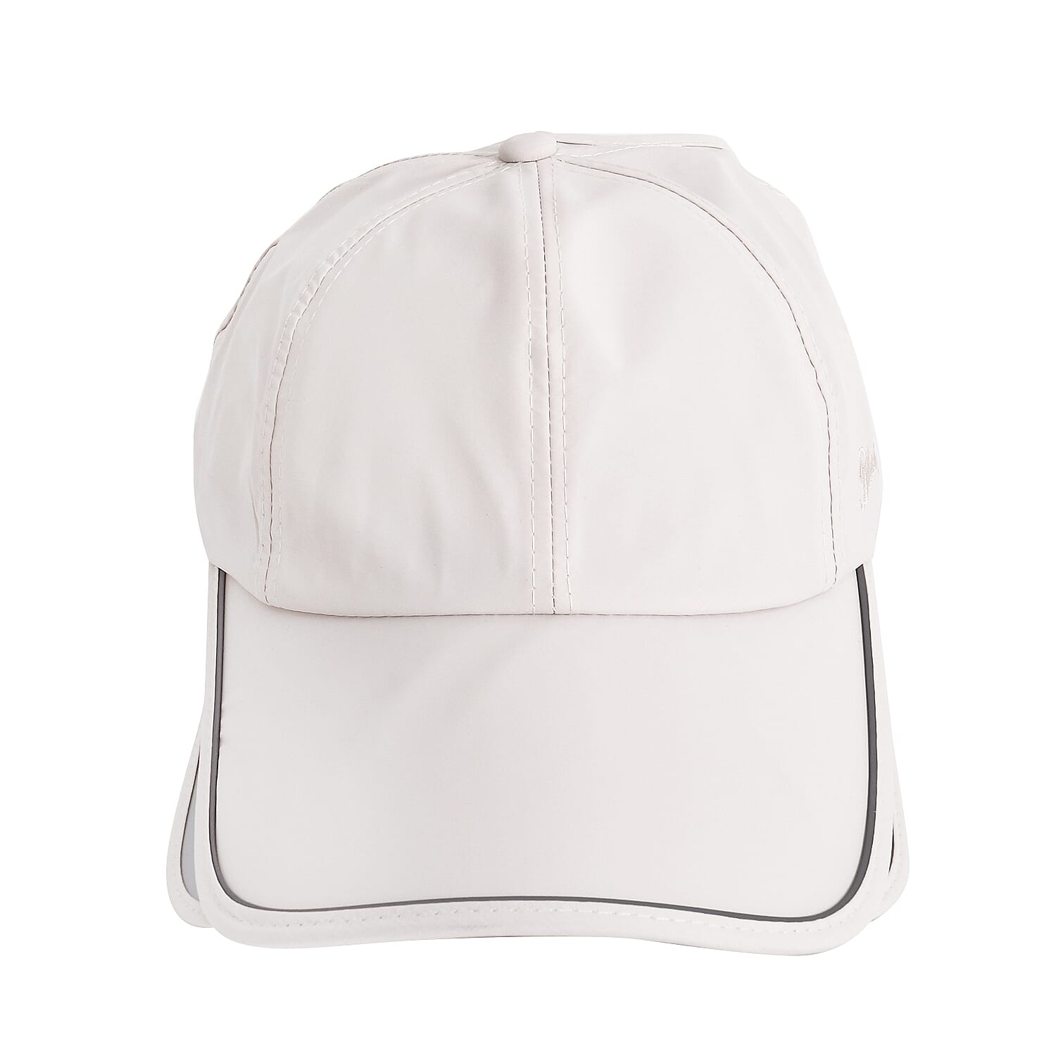 Classic Baseball Cap with Retractable Brim (Head Size- 57-58cm) - White