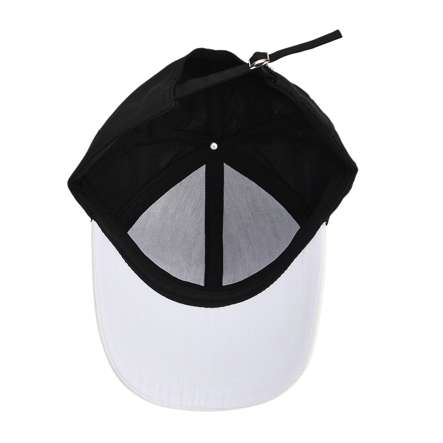 Butterfly Design Baseball Cap (57 Cm) - Black & White