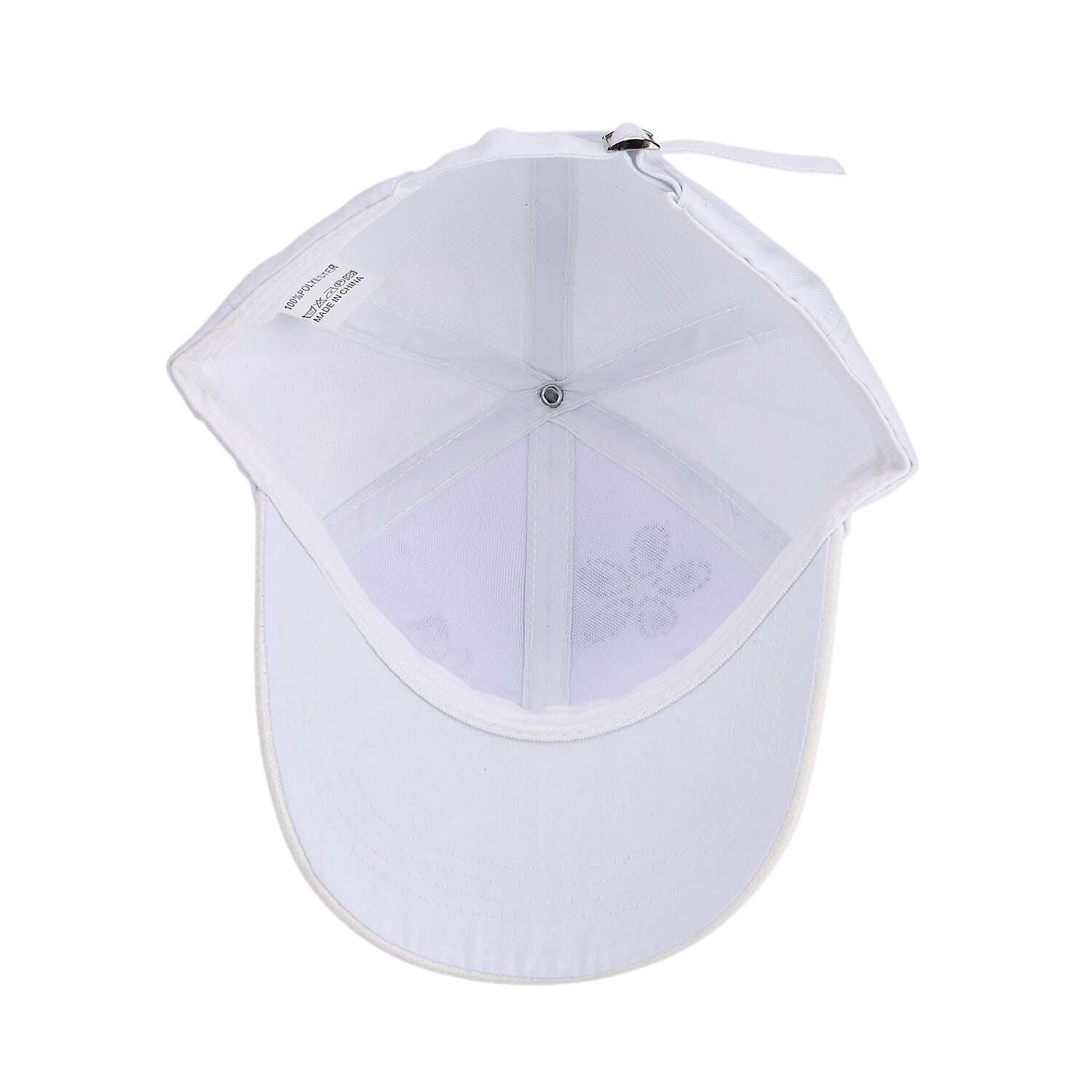 Butterfly Design Baseball Cap (57 Cm) - White