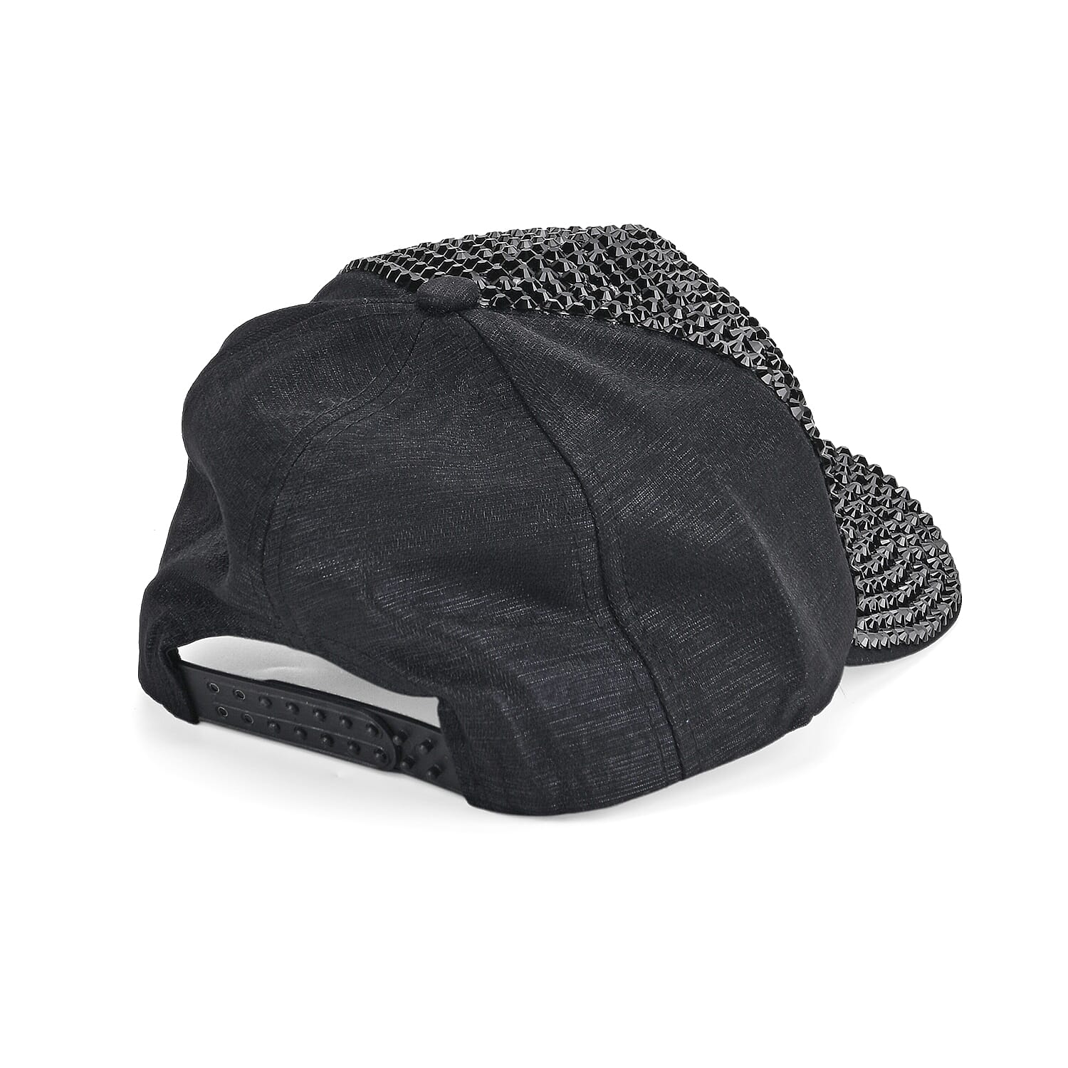 Rhinestone Baseball Cap (57 cm) - Black