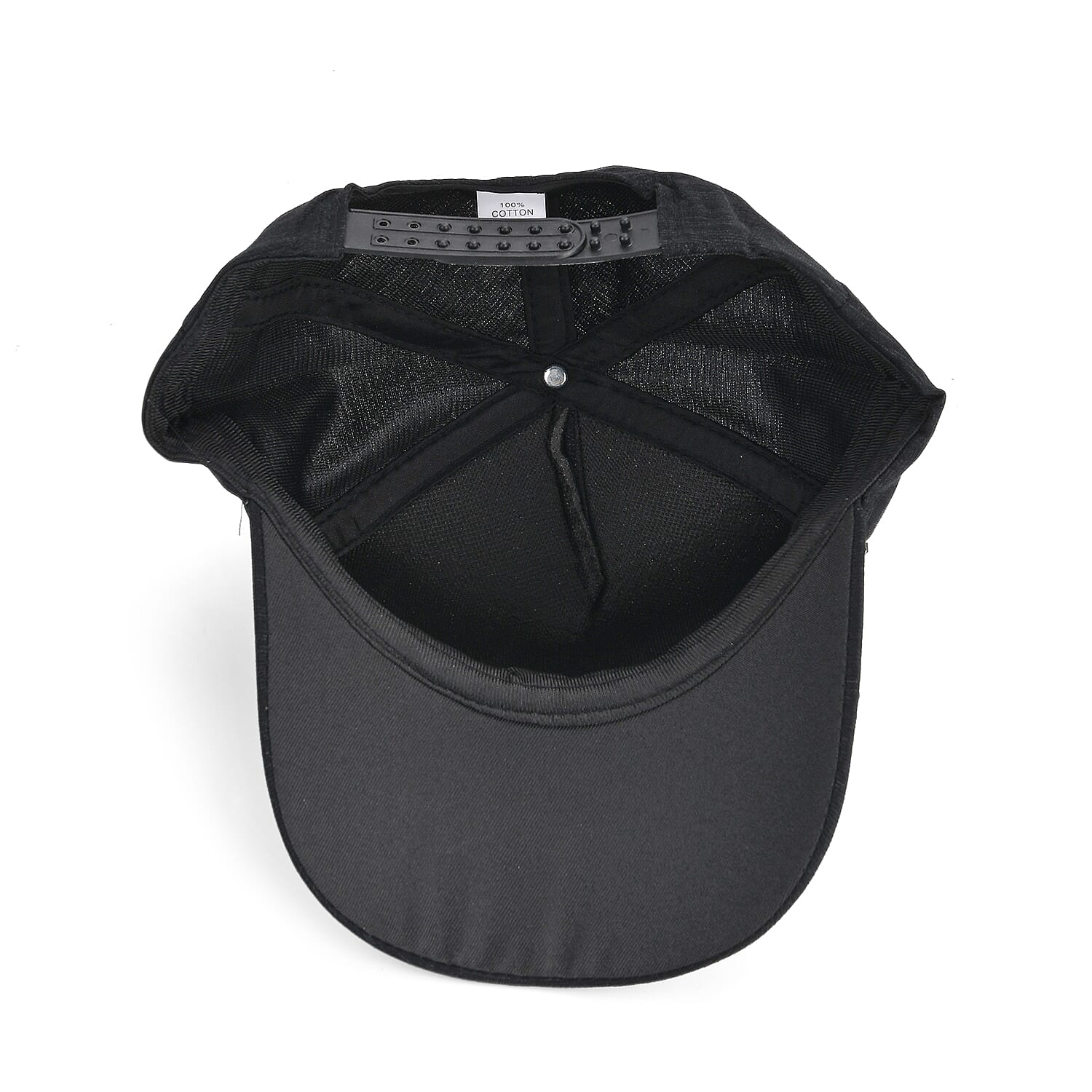Rhinestone Baseball Cap (57 cm) - Black