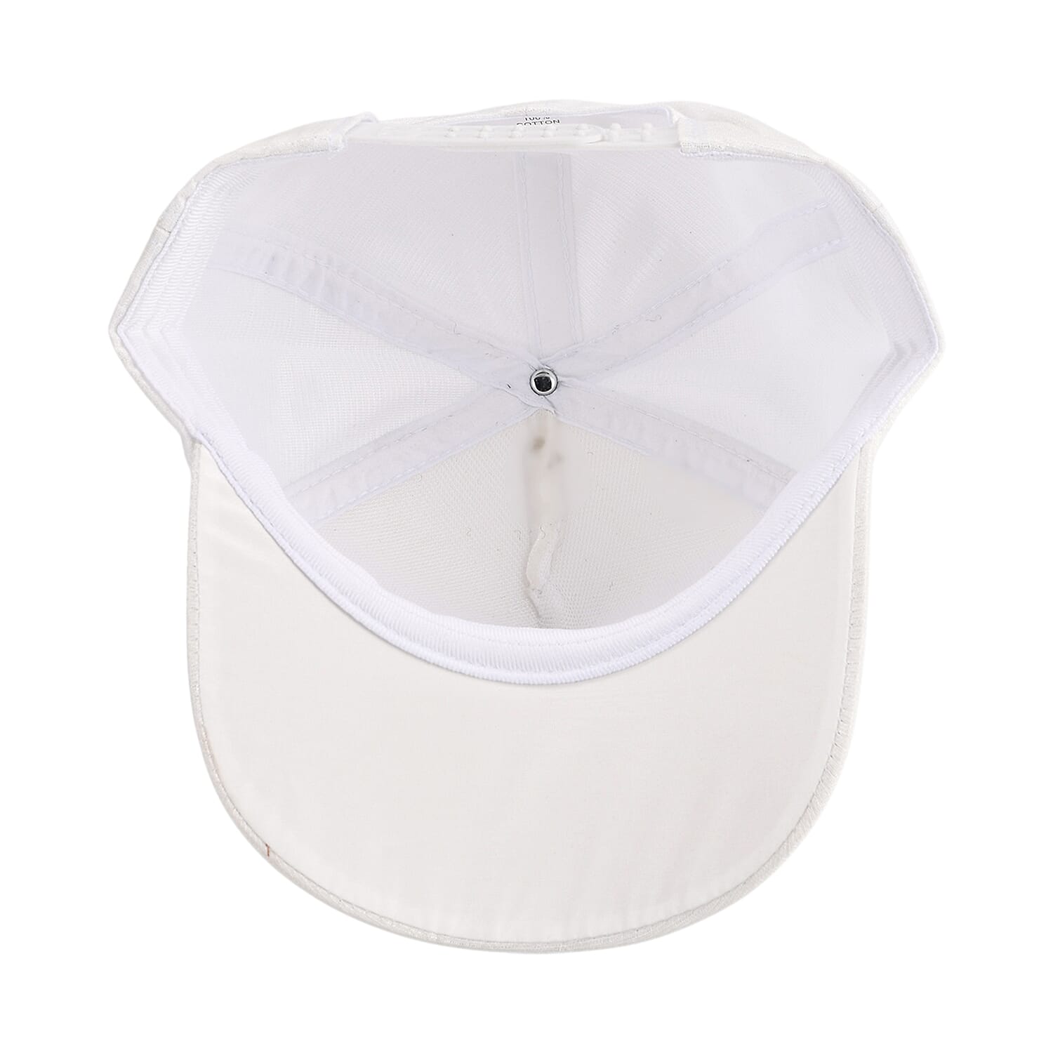 Rhinestone Baseball Cap (57 cm) - White
