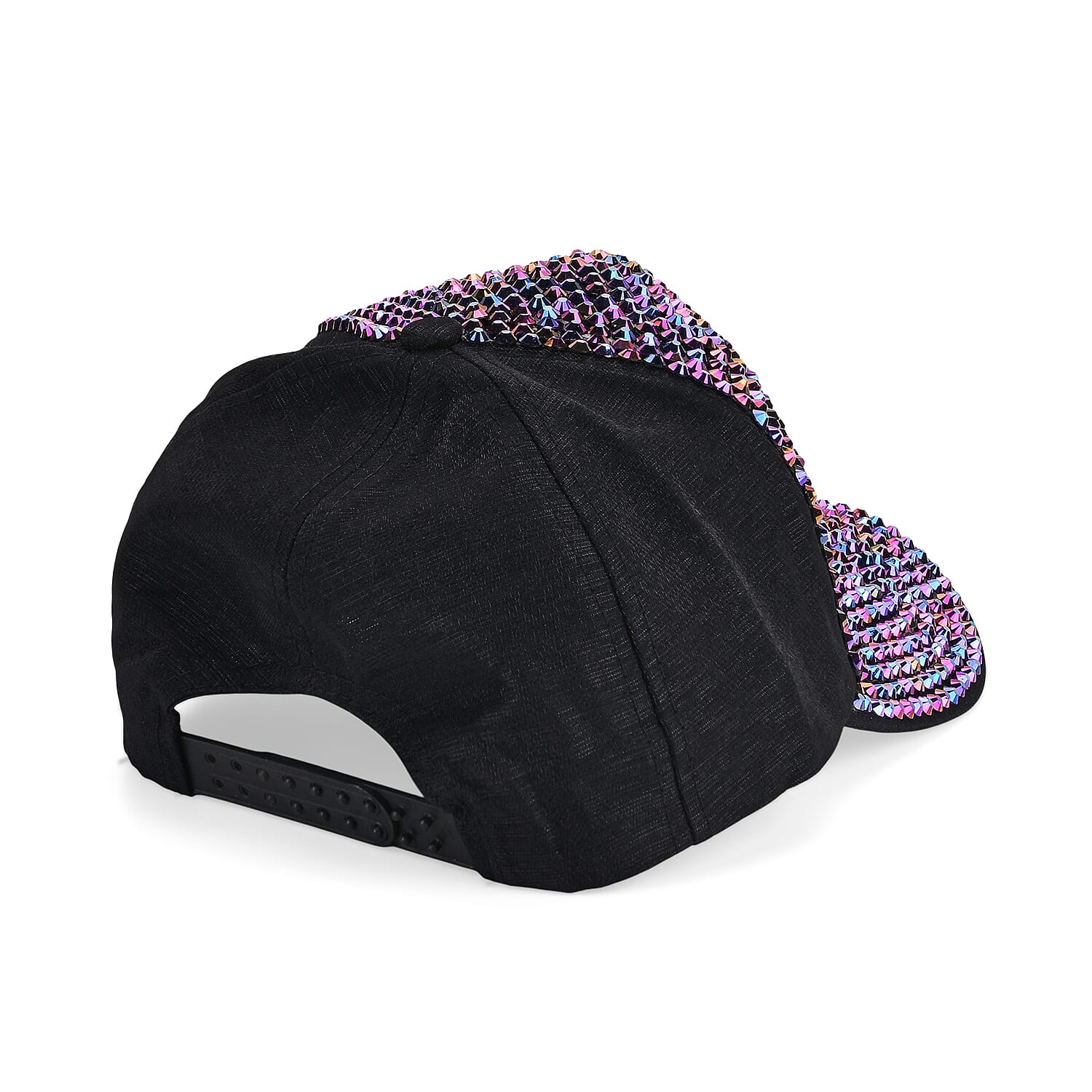 Purple Rhinestone Baseball Cap (57 cm) - Purple