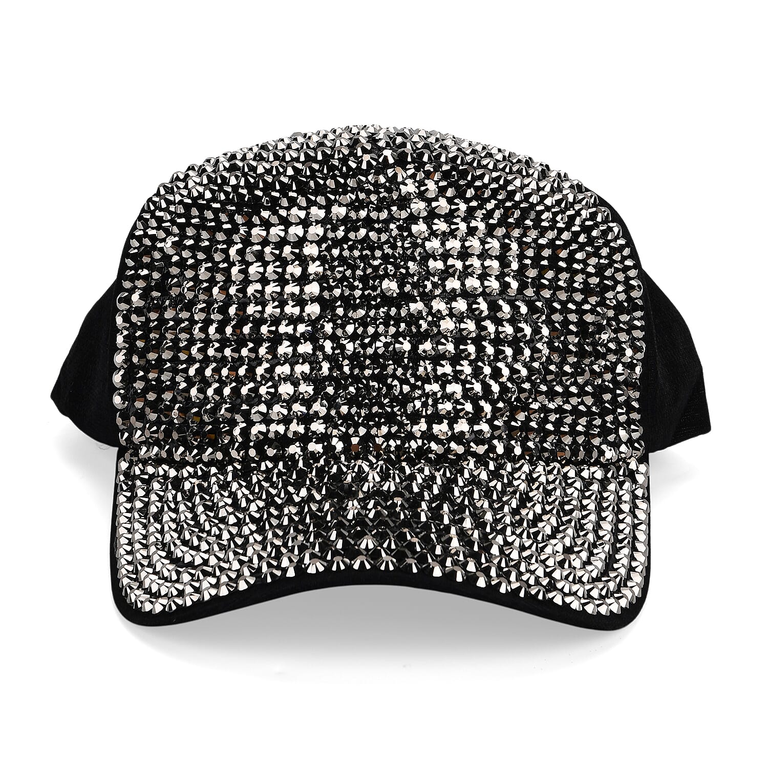 Silver Rhinestone Baseball Cap (57 cm) - Silver