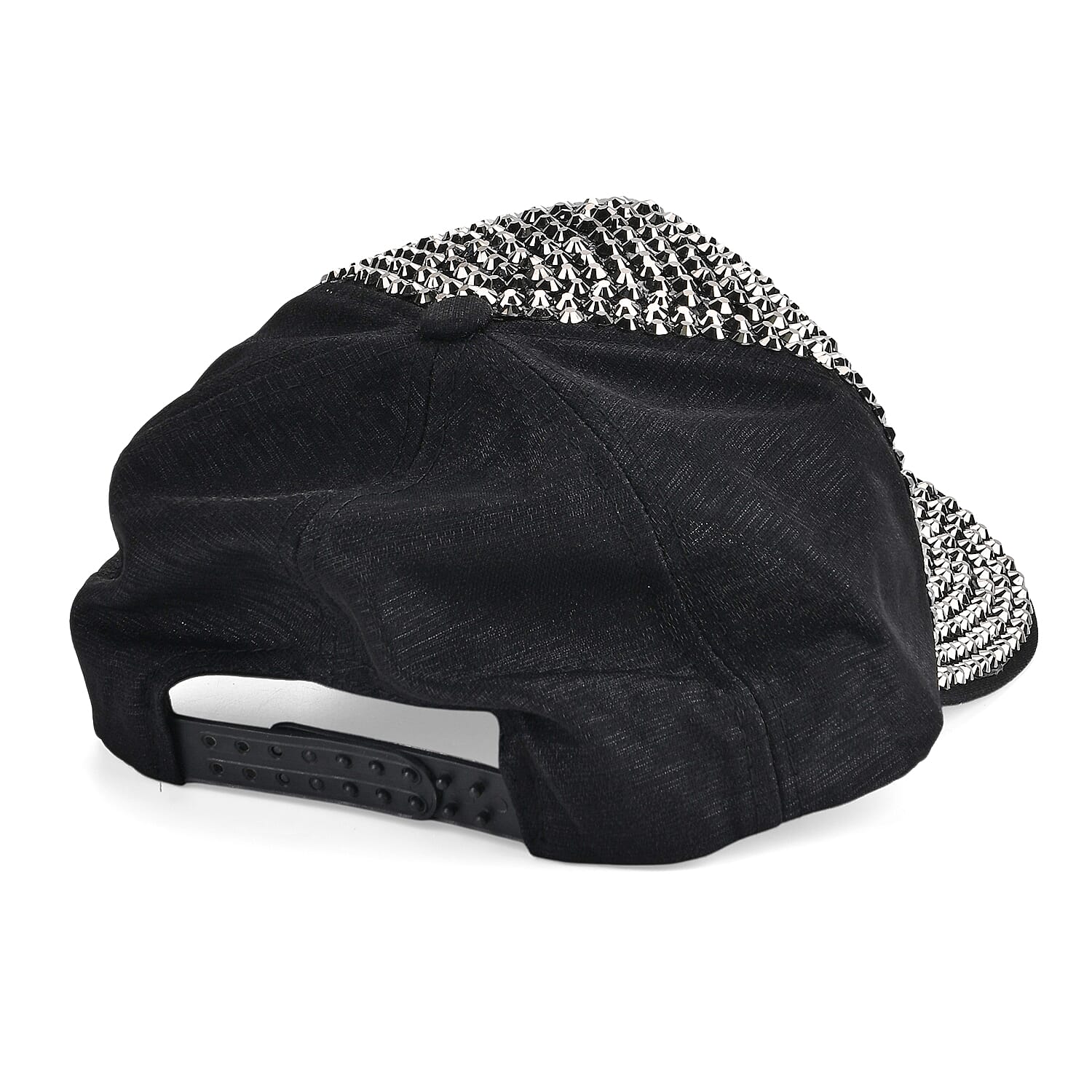 Silver Rhinestone Baseball Cap (57 cm) - Silver