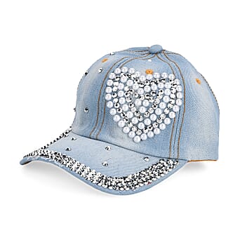 https://tjcuk.sirv.com/Products/82/2/8223112/Denim-Baseball-Cap-with-Rhinestone-Heart-Pattern-57-cm-Light-Denim_8223112.jpg?w=342&h=342