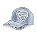 Butterfly Design Baseball Cap (57 Cm) - Pink & White