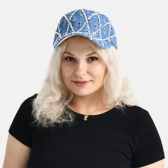 https://tjcuk.sirv.com/Products/82/2/8223114/Rhombus-Pattern-Baseball-Cap-57-cm-Blue_8223114_3.jpg?w=342&h=342
