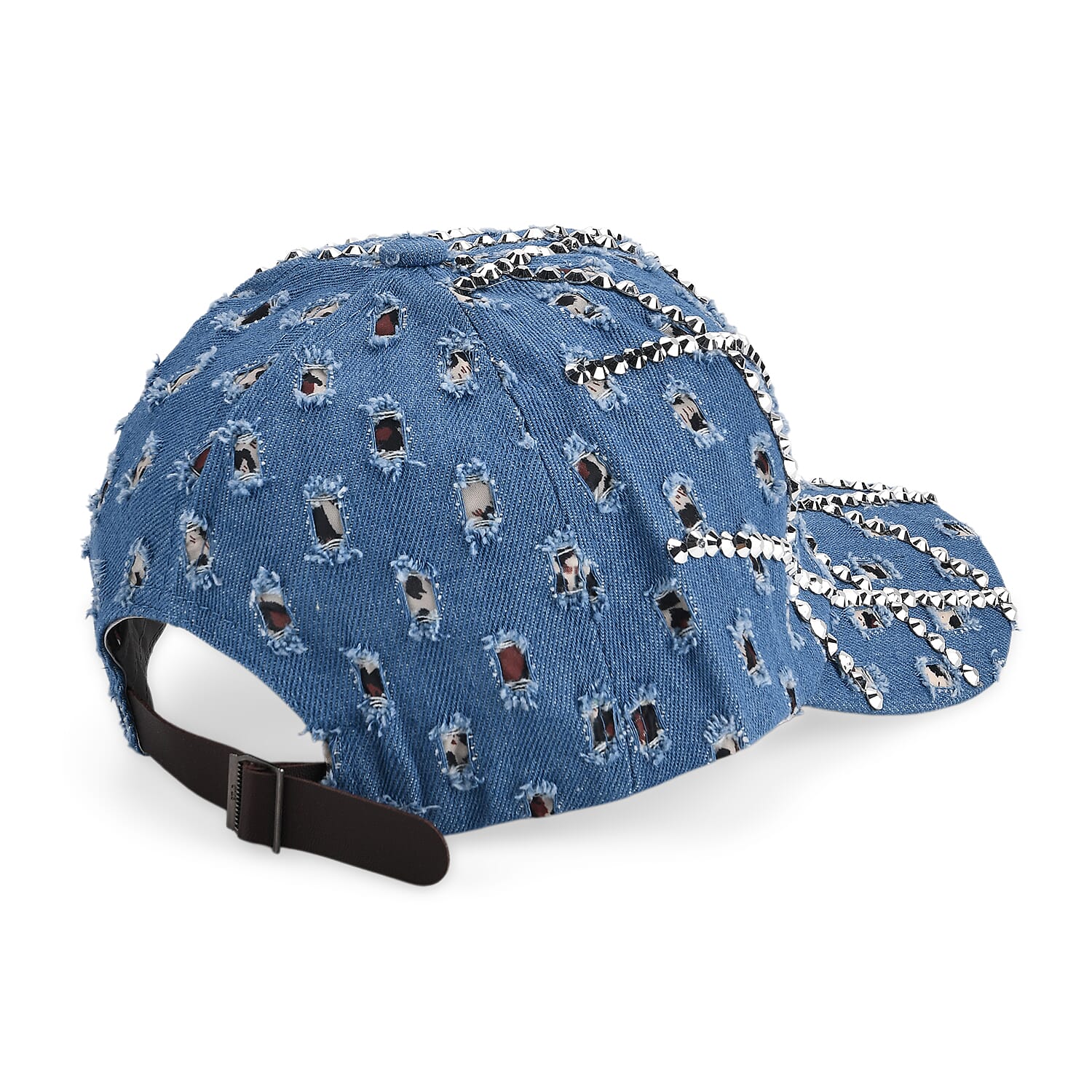 Rhombus Pattern Baseball Cap (57 cm) - Blue