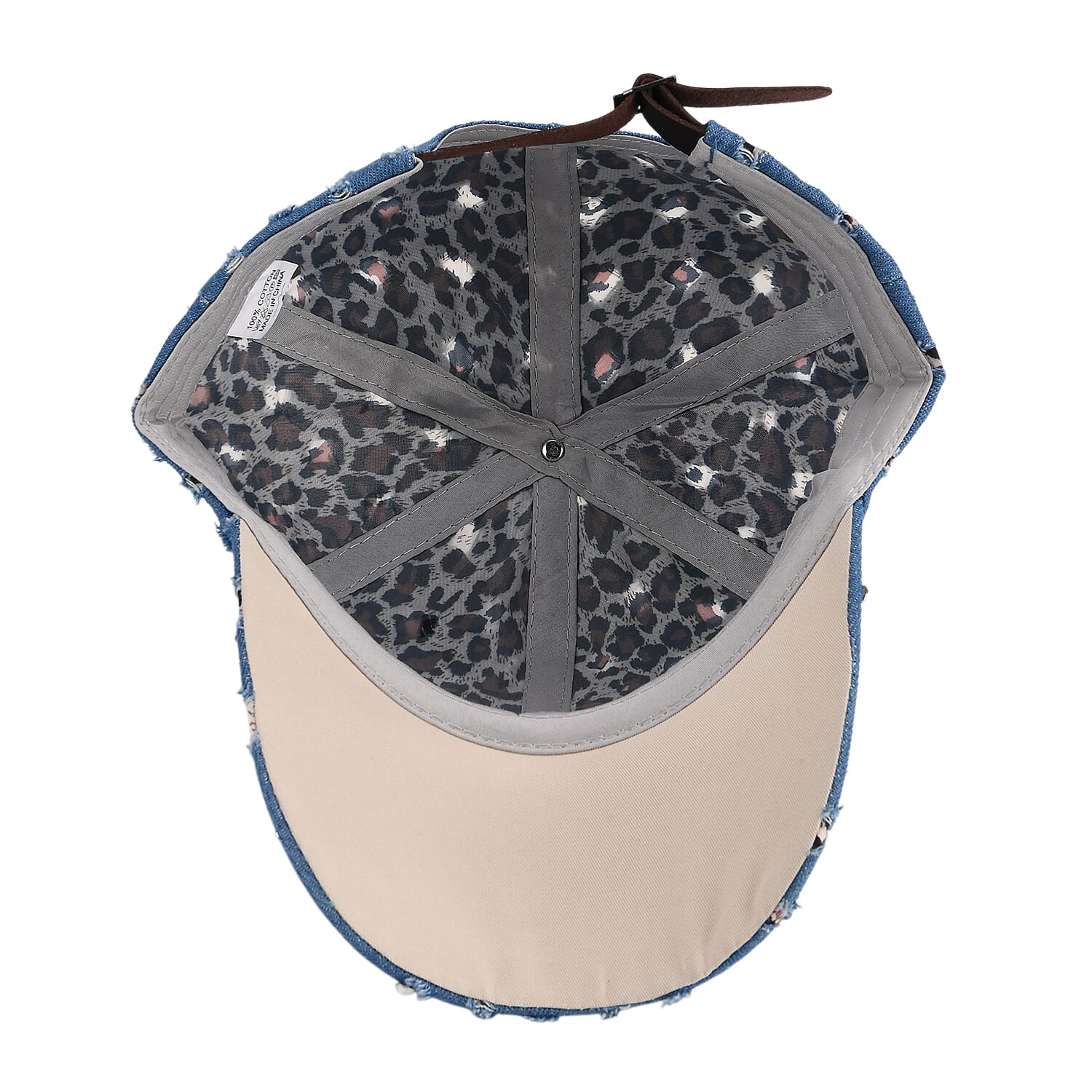 Rhombus Pattern Baseball Cap (57 cm) - Blue