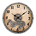 Steampunk-Style Gear Wall Clock (28 cm) - Gold