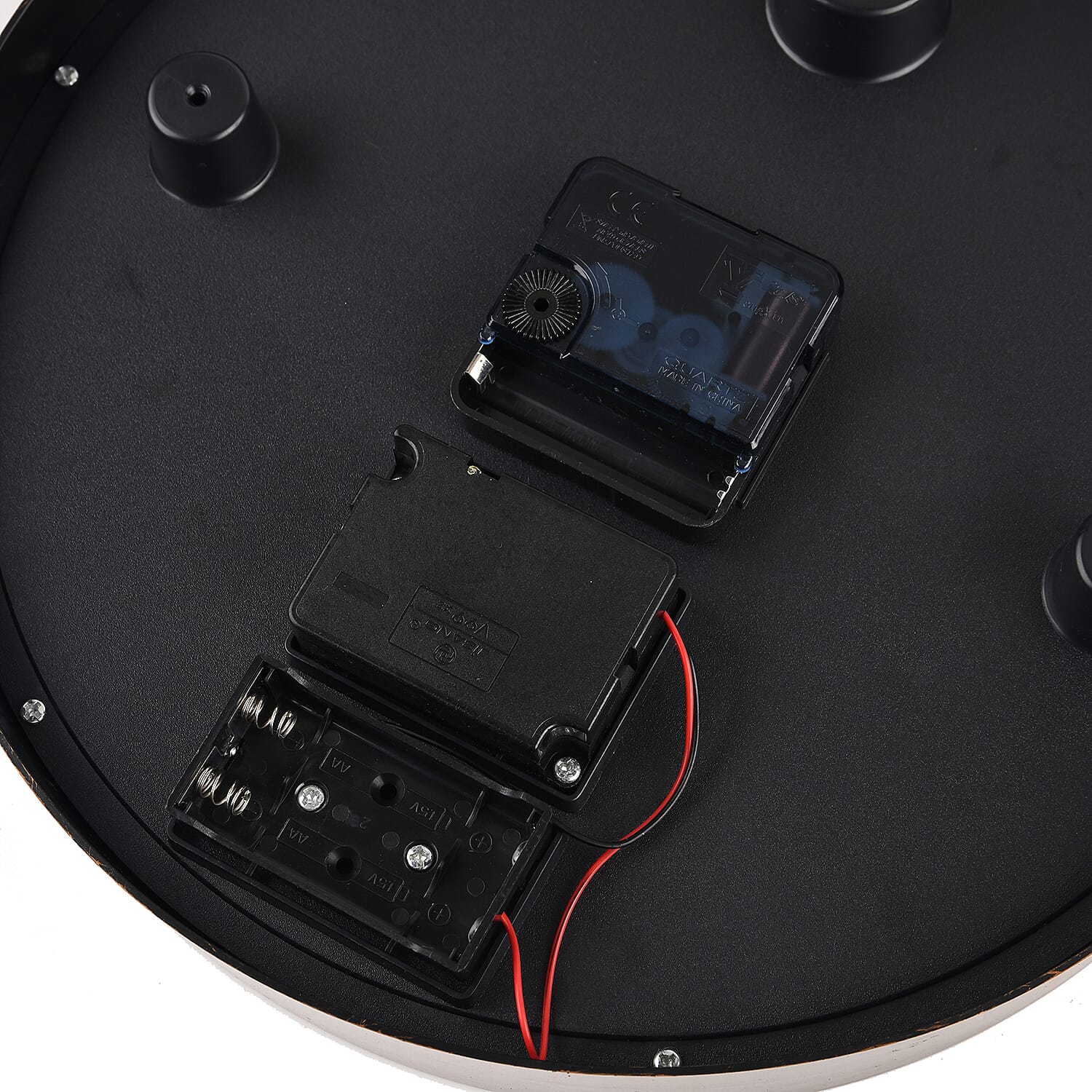 Steampunk-Style Gear Wall Clock (28 cm) - Silver