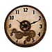 Steampunk-Style Gear Wall Clock (28 cm) - Gold
