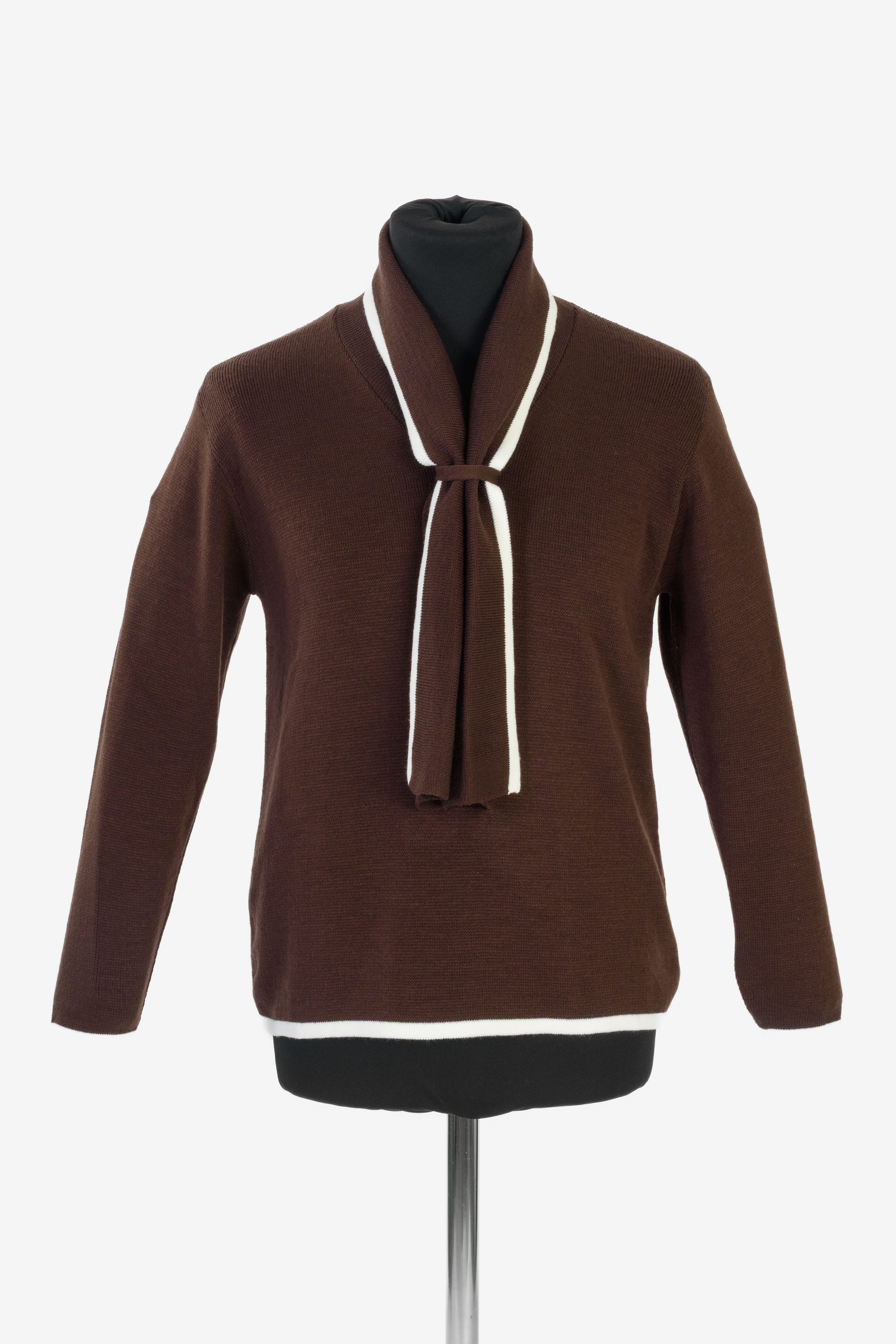 Pure And Natural Knitted Scarf Jumper