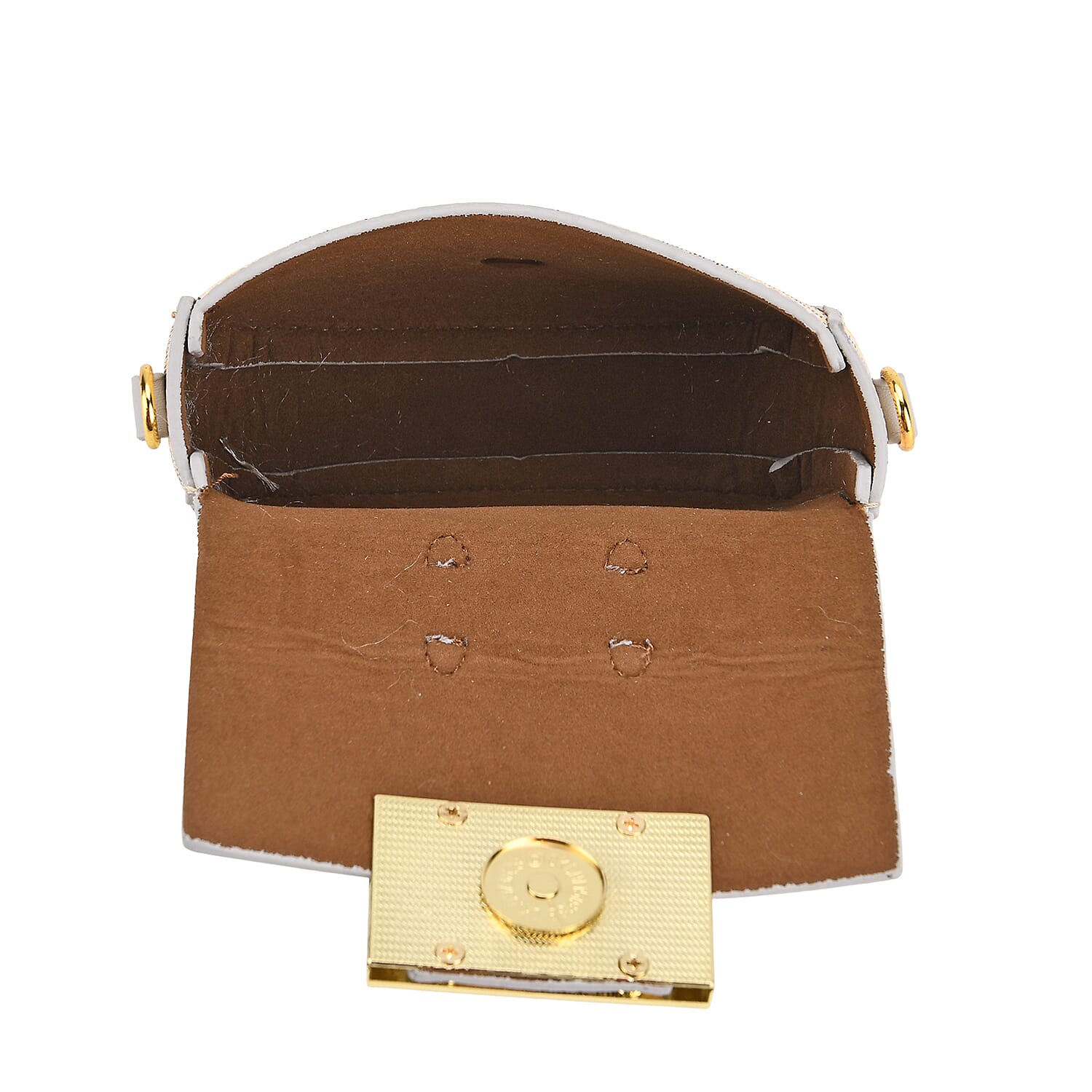 Set of 2 Monogram Tote Bag with Small Matching Bag - Grey & Yellow