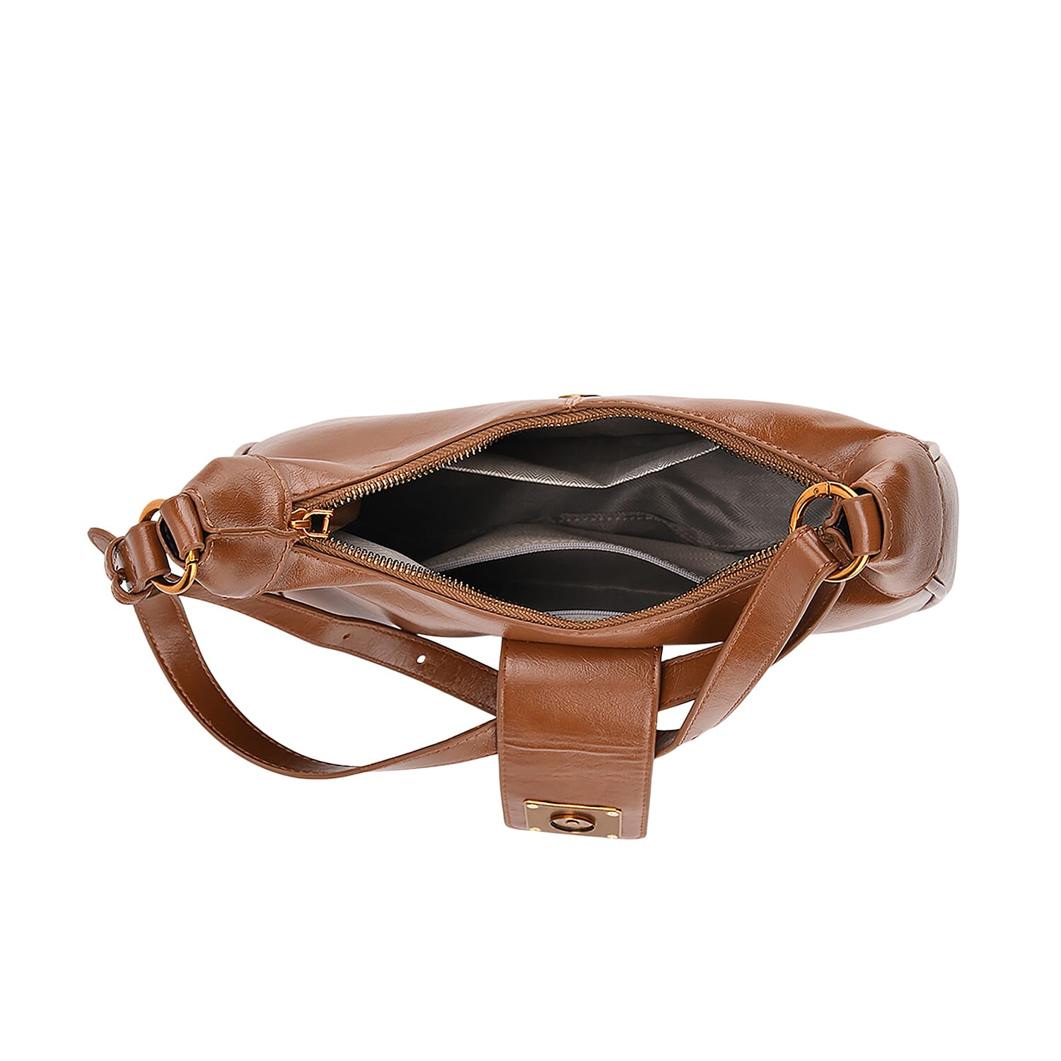 Closeout Deal - Designer Inspired - Hobo Shoulder Bag - Tan