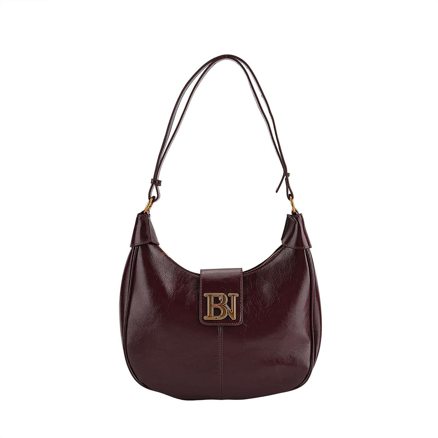 Closeout Deal - Designer Inspired -  Hobo Shoulder Bag - Burgundy